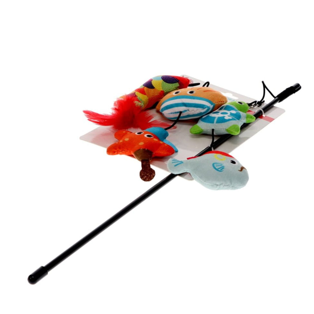 Kitty Play 3-in-1 Interchangeable Cat Teaser Wand - Pirate Crew