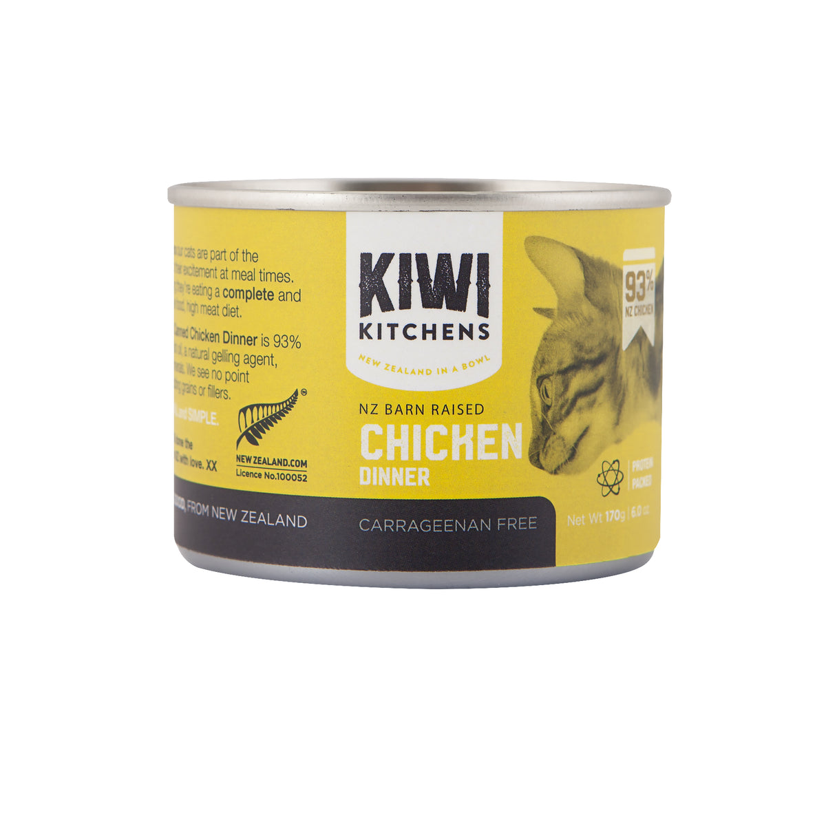 Kiwi Kitchens Wet Cat Food Chicken Dinner - 170g Single Can