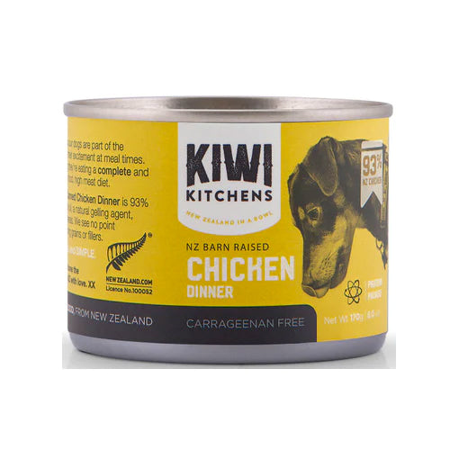 Kiwi Kitchens Wet Dog Food Chicken Dinner - Single Can 170g