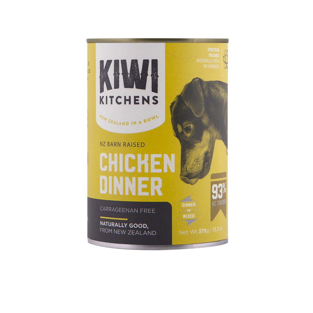Kiwi Kitchens Wet Dog Food Chicken Dinner - Single Can 375g