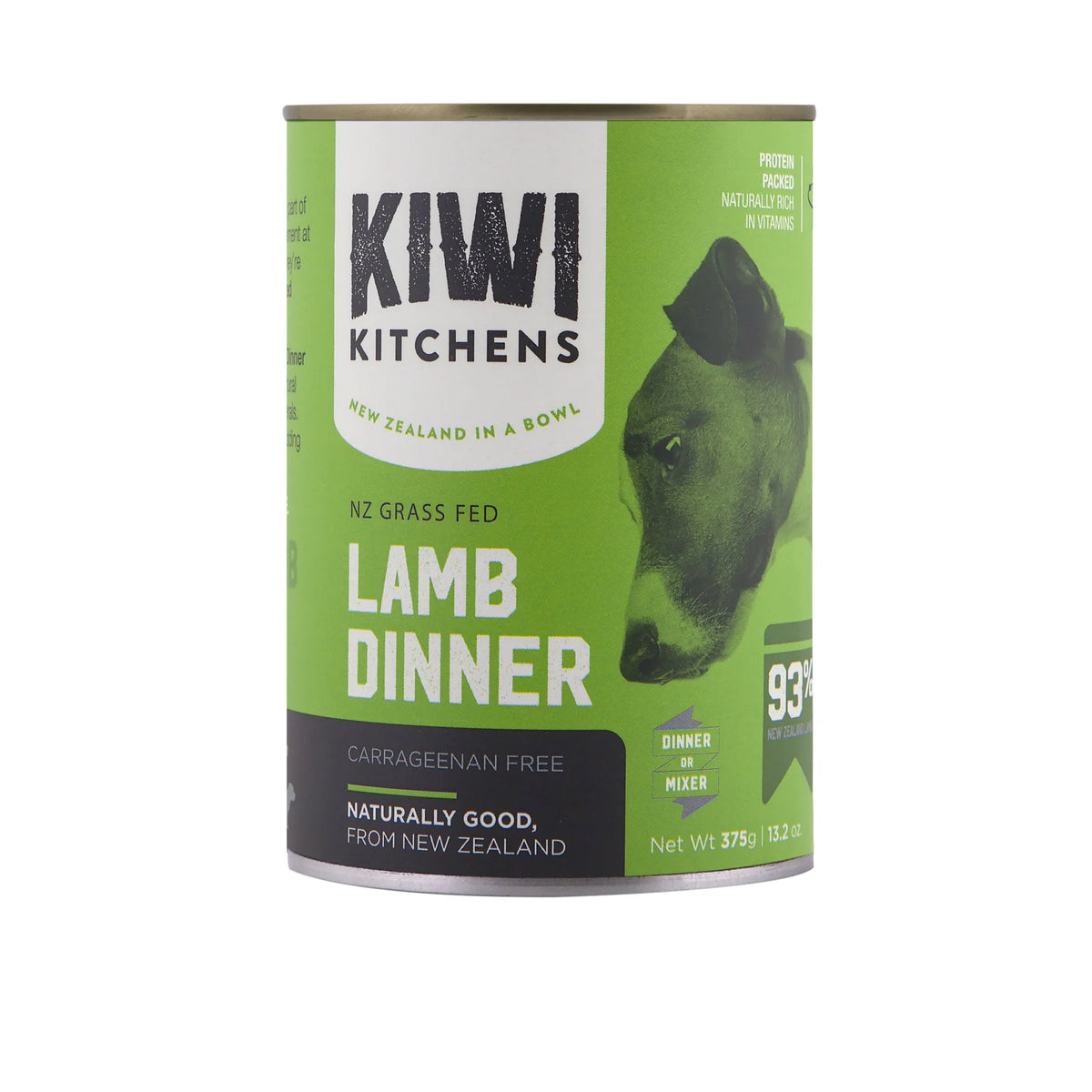Kiwi Kitchens Wet Dog Food Lamb Dinner - Single Can 375g