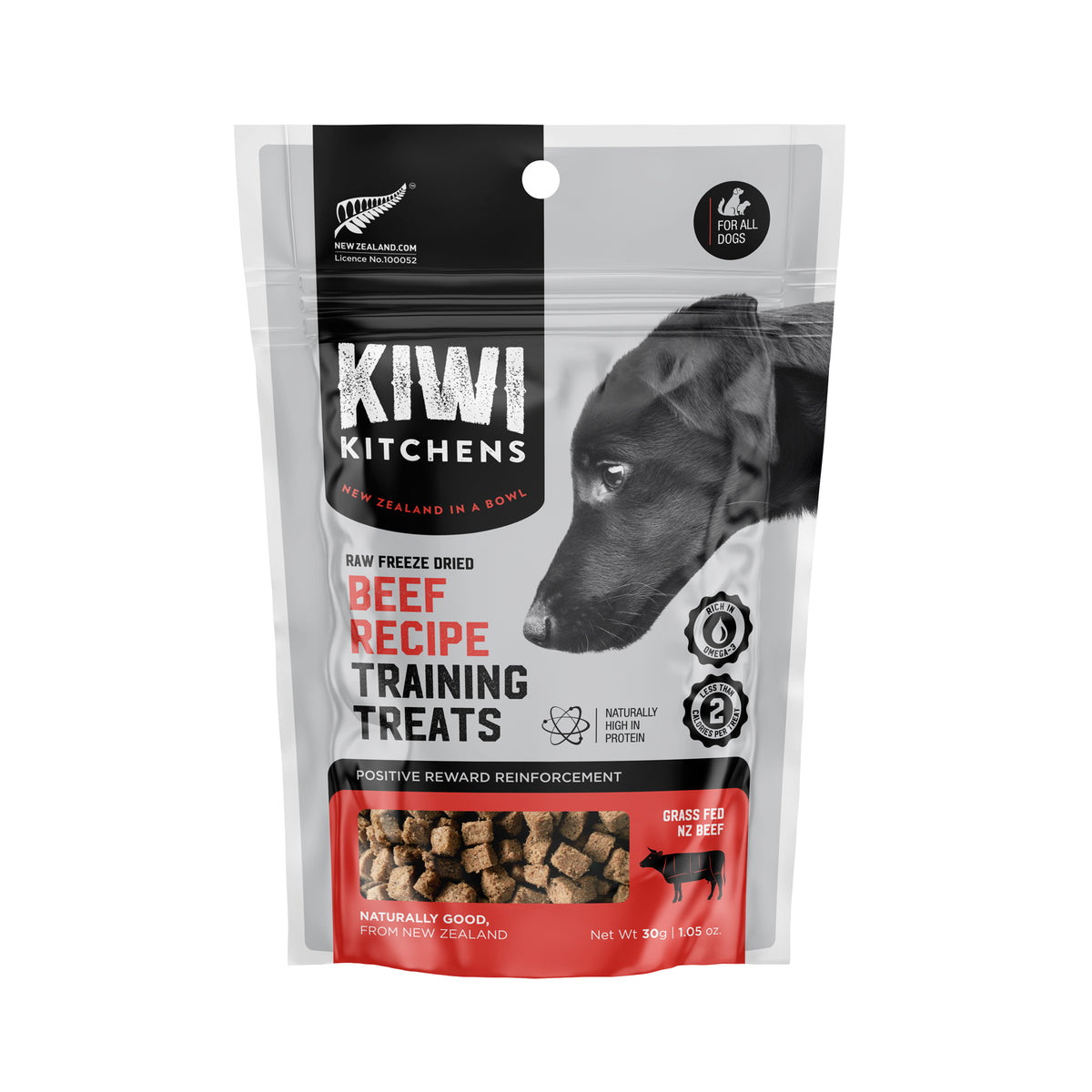 Kiwi Kitchens Raw Freeze Dried Beef Training Treats 30g