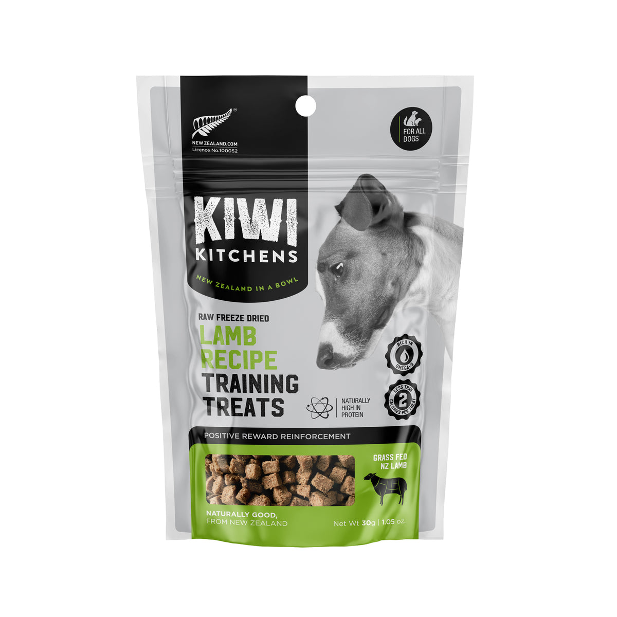 Kiwi Kitchens Raw Freeze Dried Lamb Training Treats 30g
