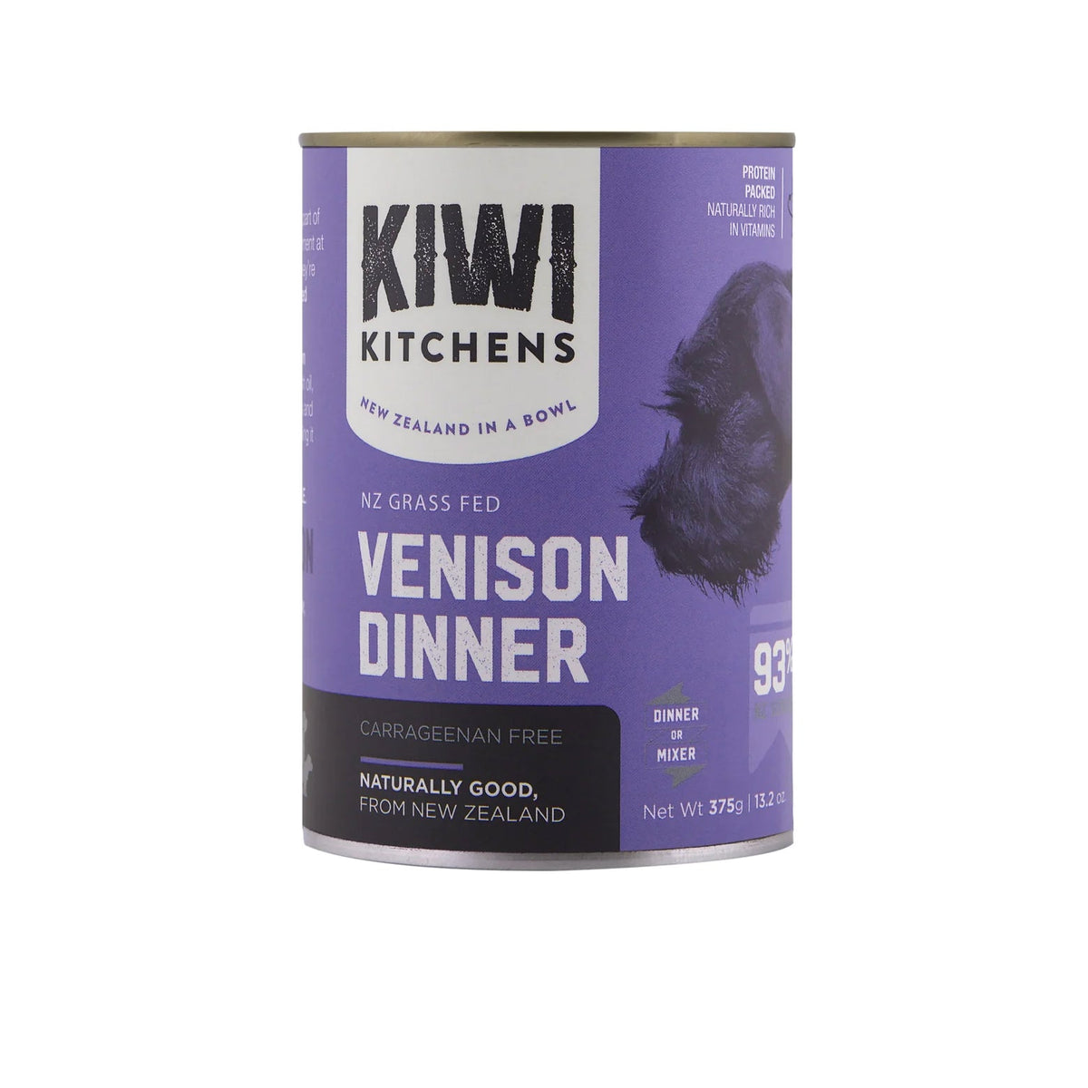 Kiwi Kitchens Wet Dog Food Venison Dinner - Single Can 375g