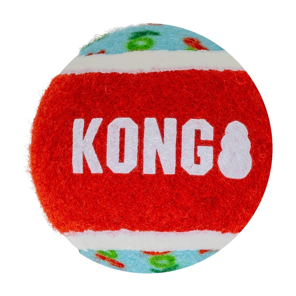 KONG Holiday SqueakAir single tennis ball