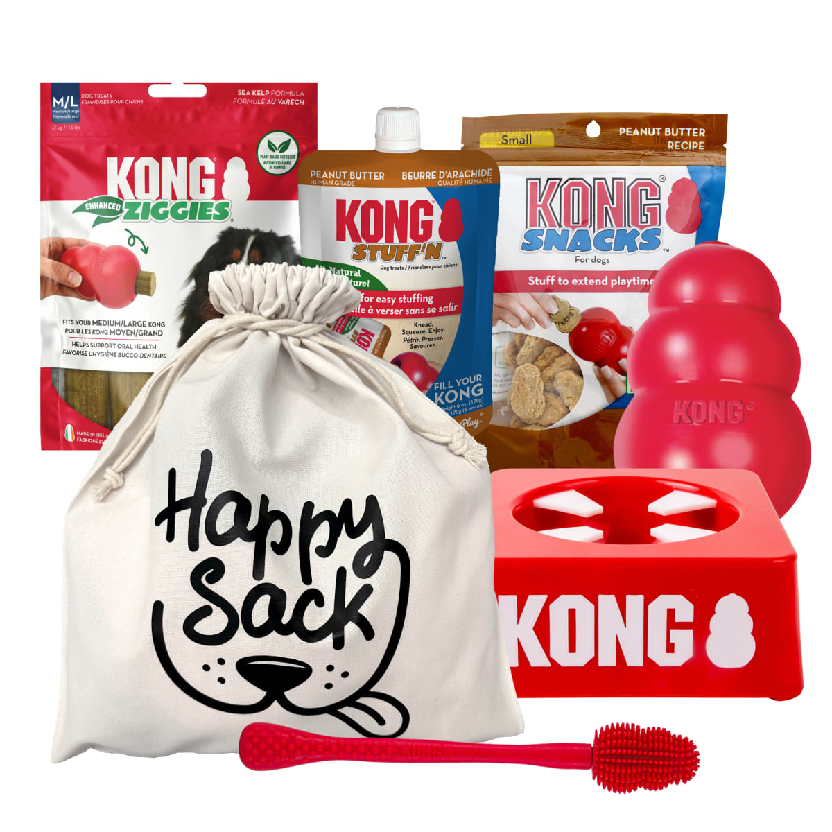 KONG Classic Stuff'n Treat Happy Sack