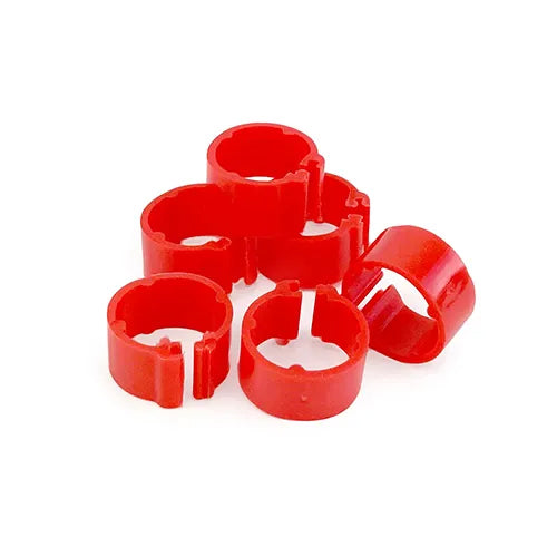 Poultry Leg Bands/Rings 24's - Red
