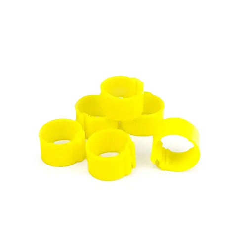 Poultry Leg Bands/Rings 24's - Yellow
