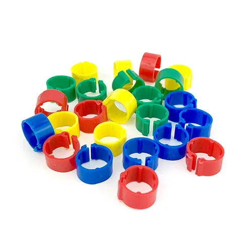 Poultry Leg Bands/Rings 24's - Mixed Colours