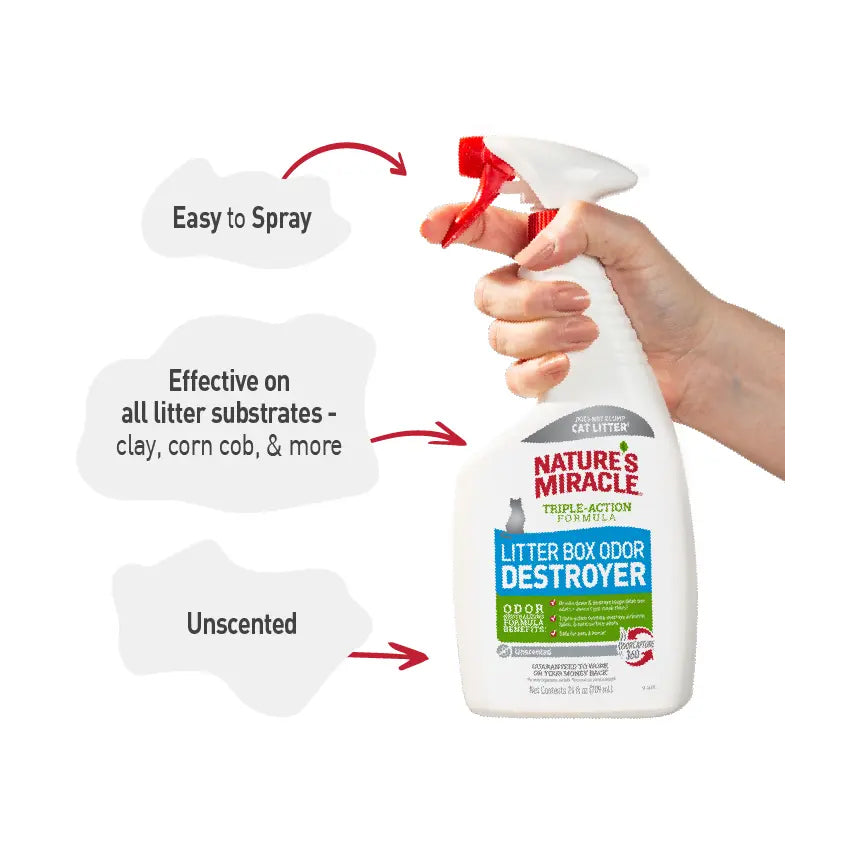 Nature's Miracle Cat Litter Box Odor Destroyer 709mL