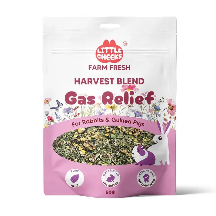 Little Cheeks Farm Fresh Harvest Blend Gas Relief for Rabbits & Guinea Pigs 50g