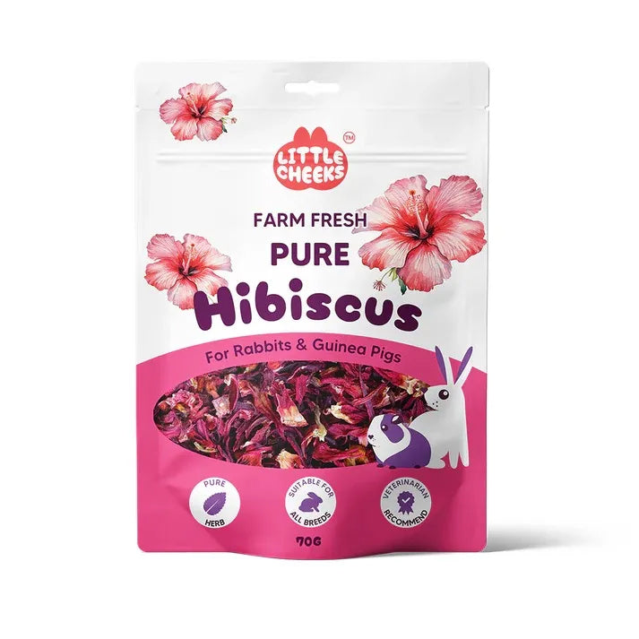 Little Cheeks Farm Fresh Pure Hibiscus for Rabbits & Guinea Pigs 35g