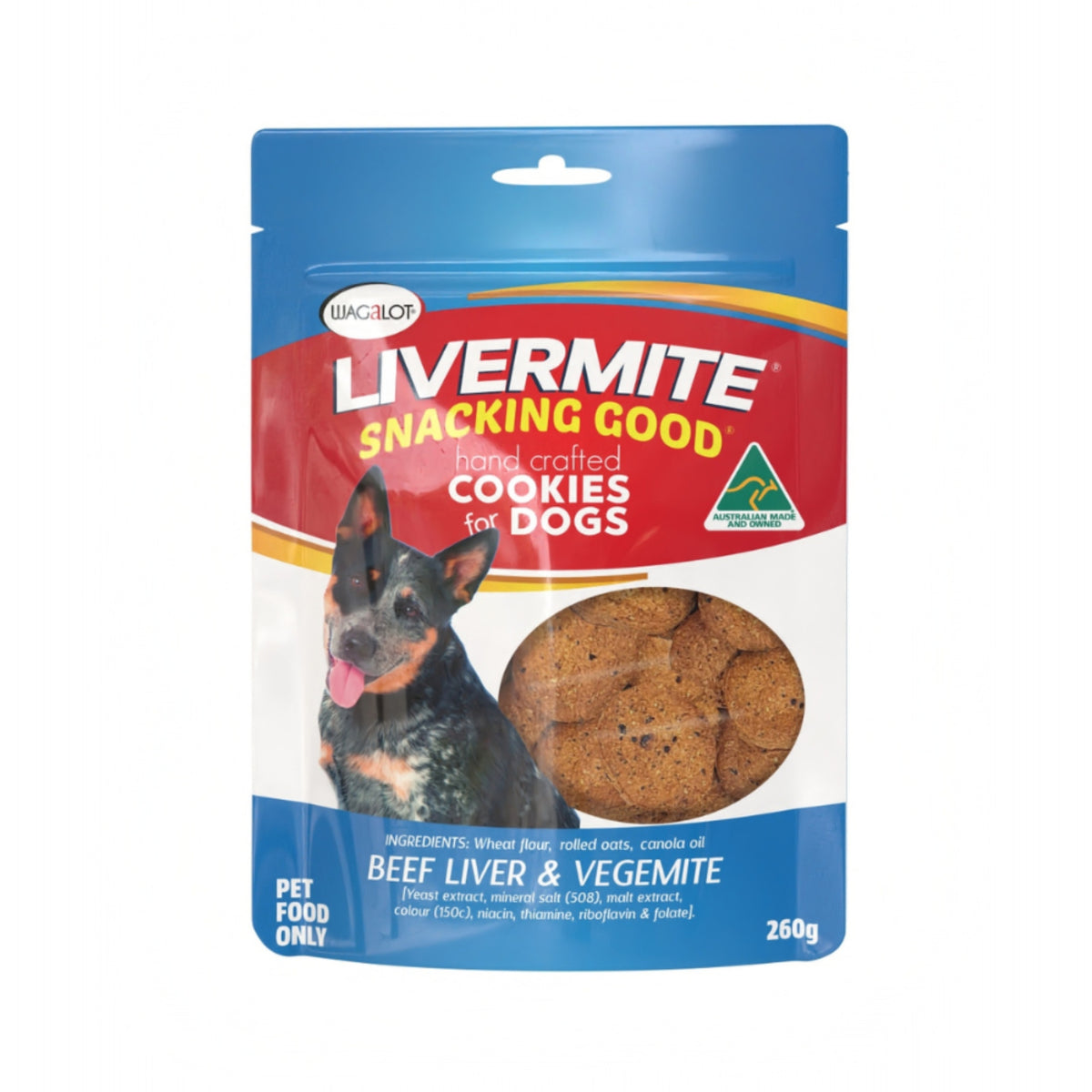 Wagalot LIVERMITE Cookies for Dogs 260g