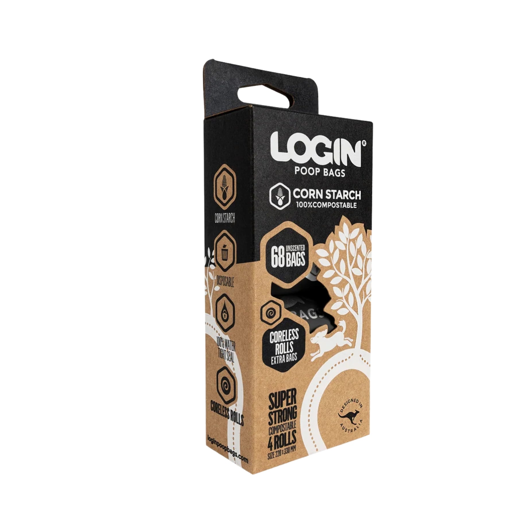 LOGIN Compostable Dog Poop Bags