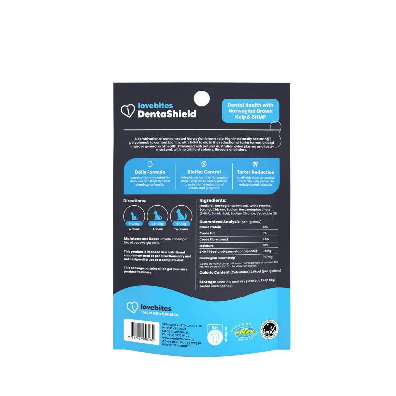 Lovebites DentaShield for Cats - 60 Chews