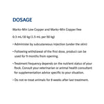 Marks-Min Low Copper Injectable Trace Mineral with Vitamin B12 for Sheep 1L