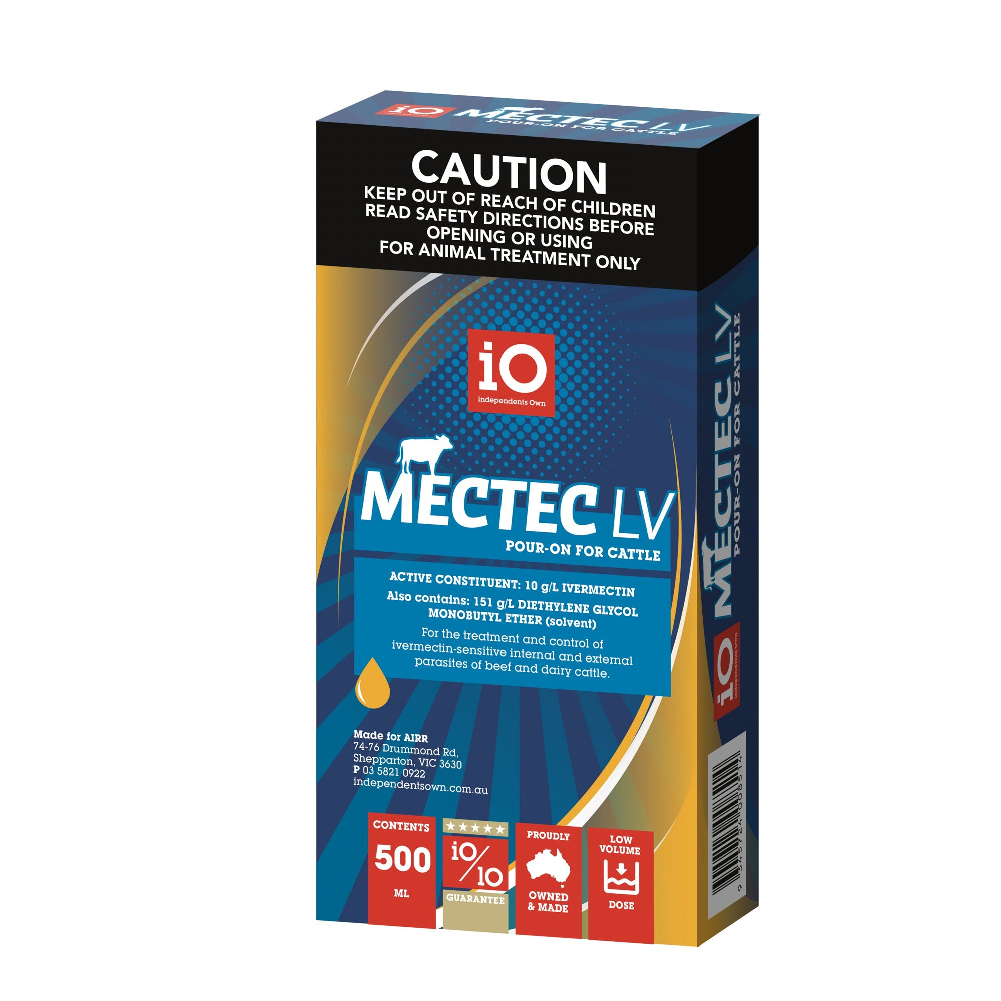iO Mectec LV Pour-On for Cattle