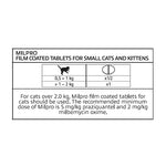 Milpro Broad Spectrum Worming Tablets for Small Cats & Kittens 0.5-2kg - 24 Pack