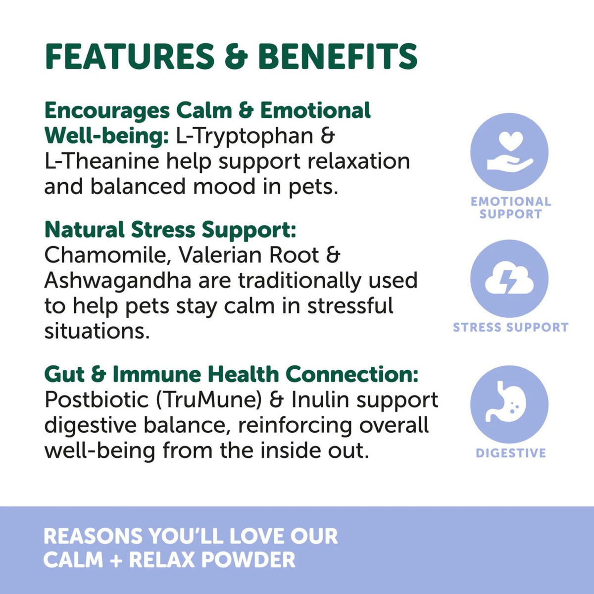 Natural Animal Solutions Calm & Relax Dog & Cat 120g