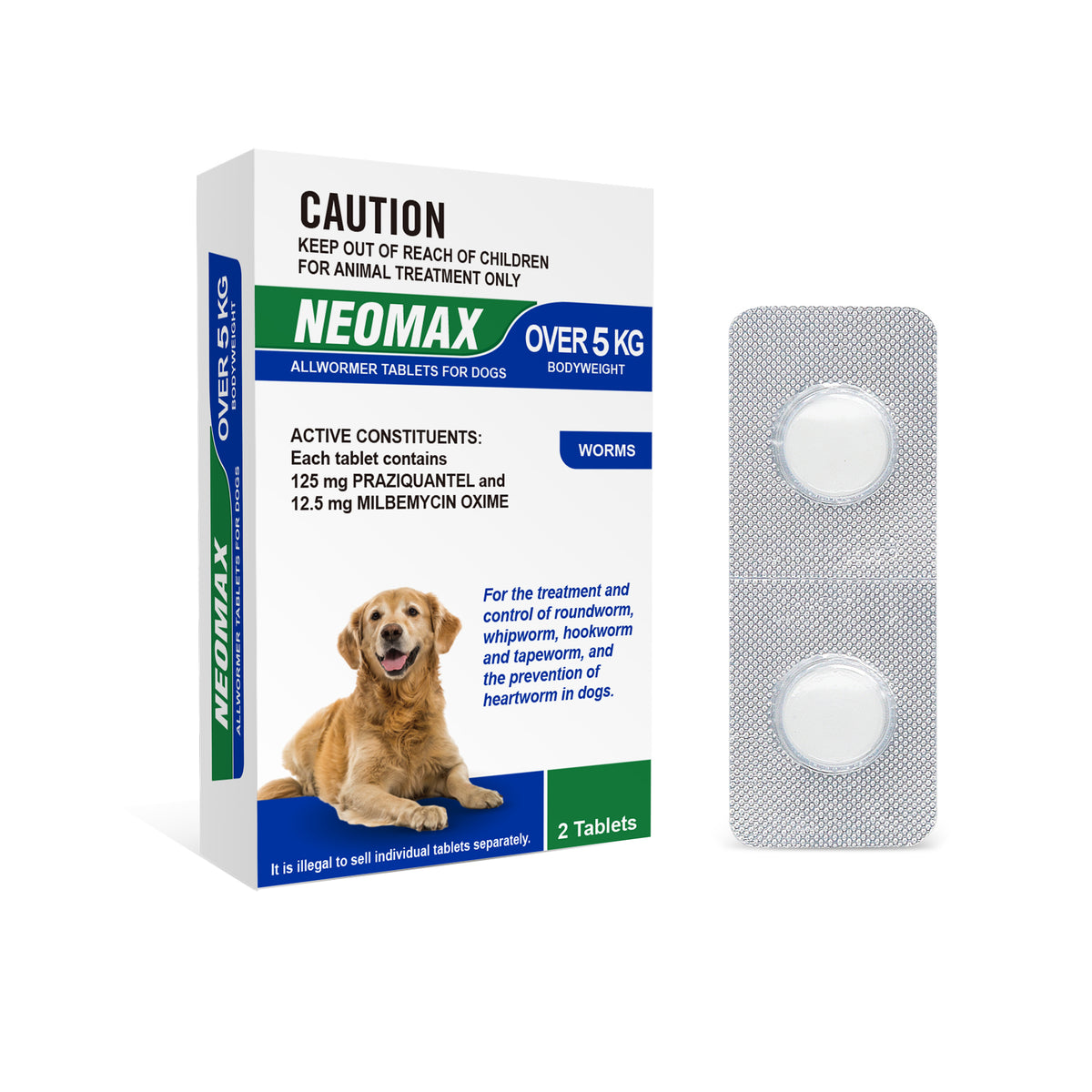 Neomax Allwormer Tablets for Dogs over 5kg