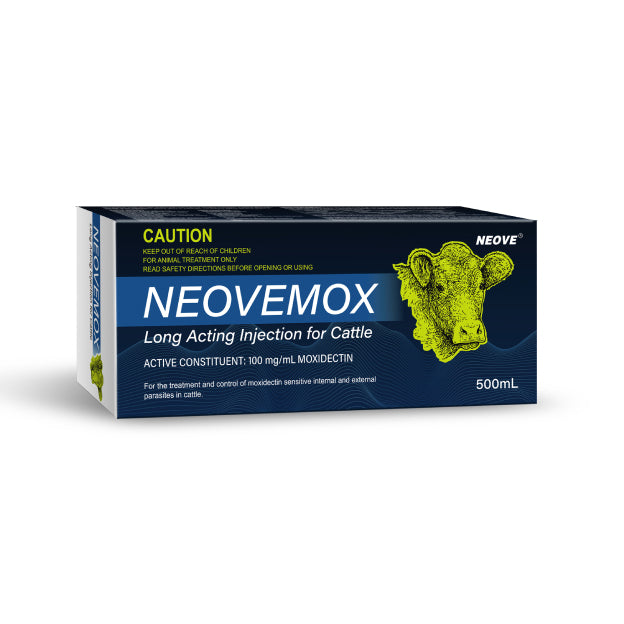 Neovemox (Moxidectin) Long Acting Injection for Cattle 500mL | vet-n ...