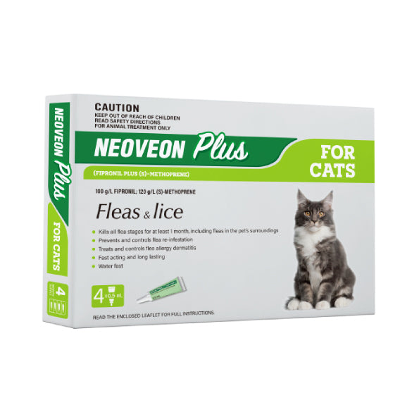 Neoveon Plus for Cats (Fleas & Lice) - 4 Pack