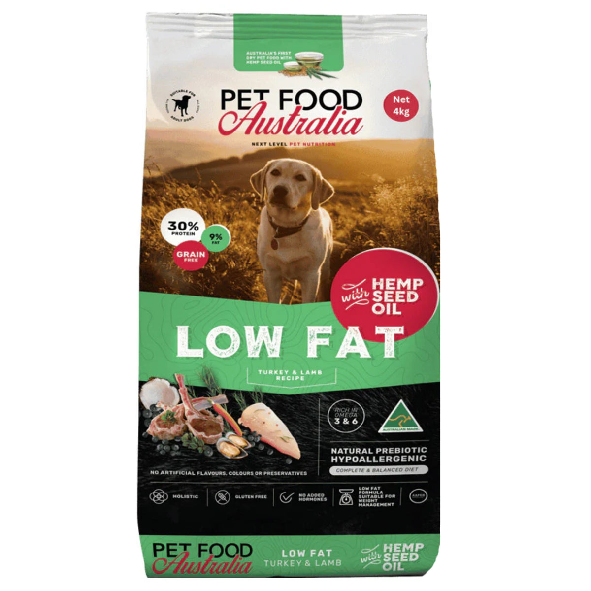 Pet Food Australia Grain Free Low Fat Turkey & Lamb Adult Dog Food