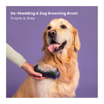 Pet Teezer De-Shedding & Dog Grooming Brush for Heavy Shedding & Long Haired Dogs