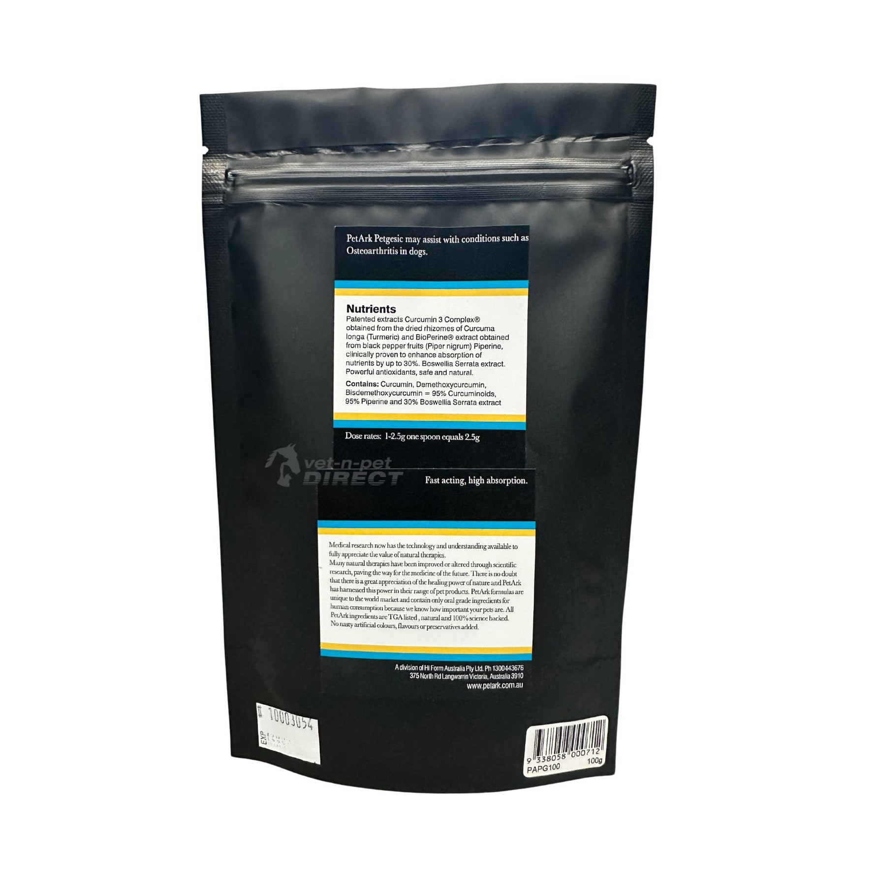 PetArk PetGesic for Dogs 100g