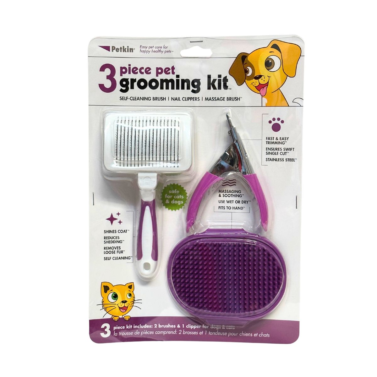 Petkin 3 Piece Grooming Kit