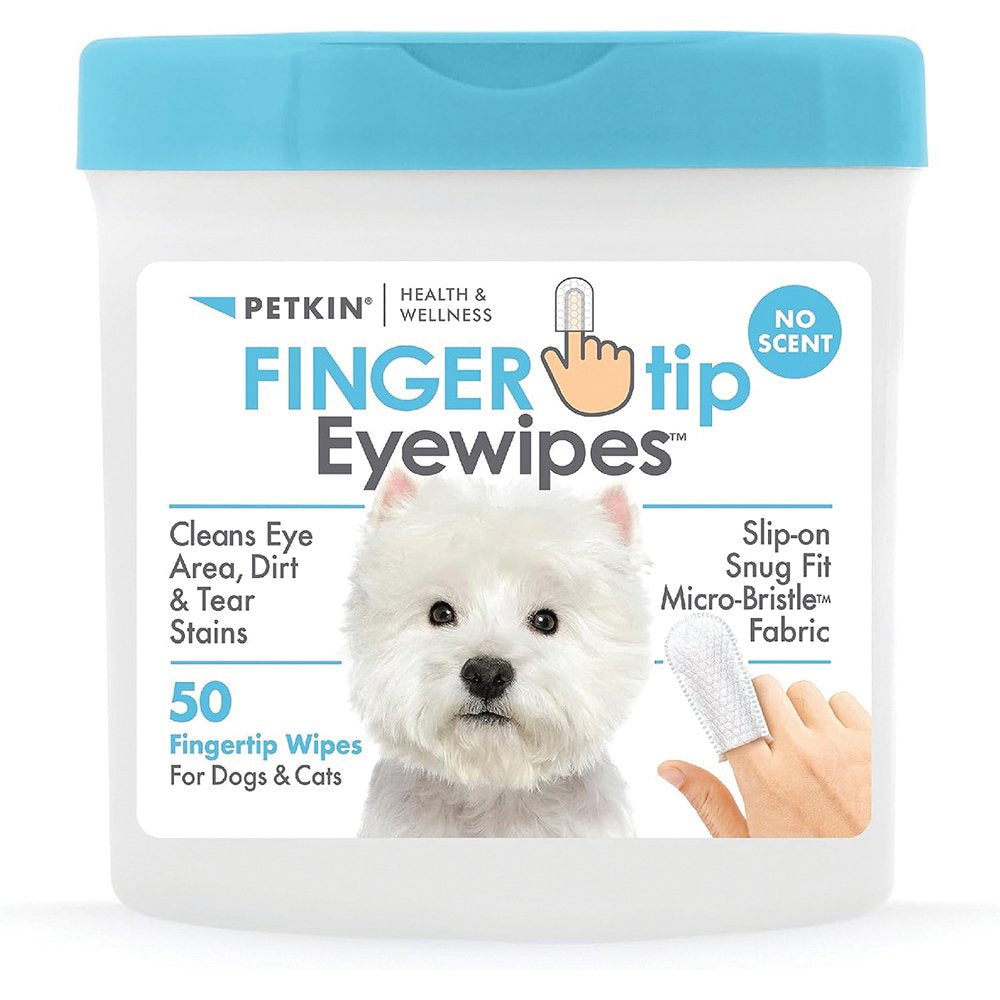 Petkin Fingertip Eye Wipes - 50 Pack