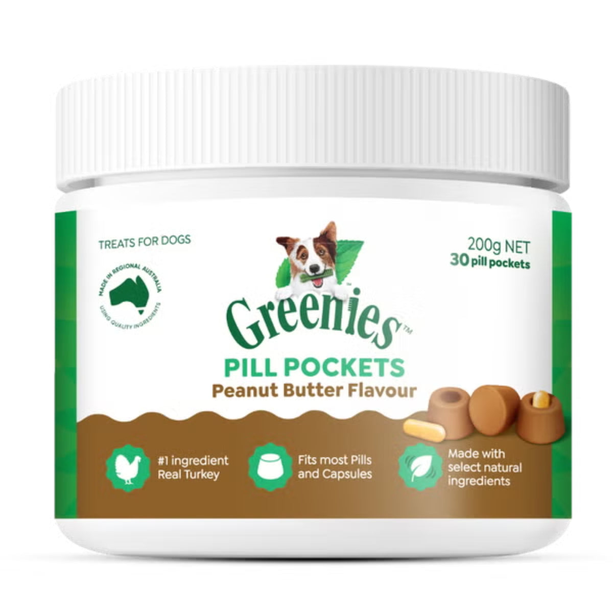 Greenies Pill Pockets Peanut Butter Flavour - 30 Pack