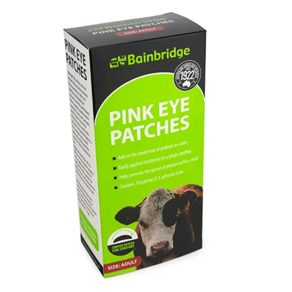 Bainbridge Pink Eye Patch Kit - 10 Pack with Adhesive