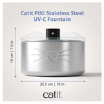Catit PIXI Stainless Steel UV-C Drinking Fountain