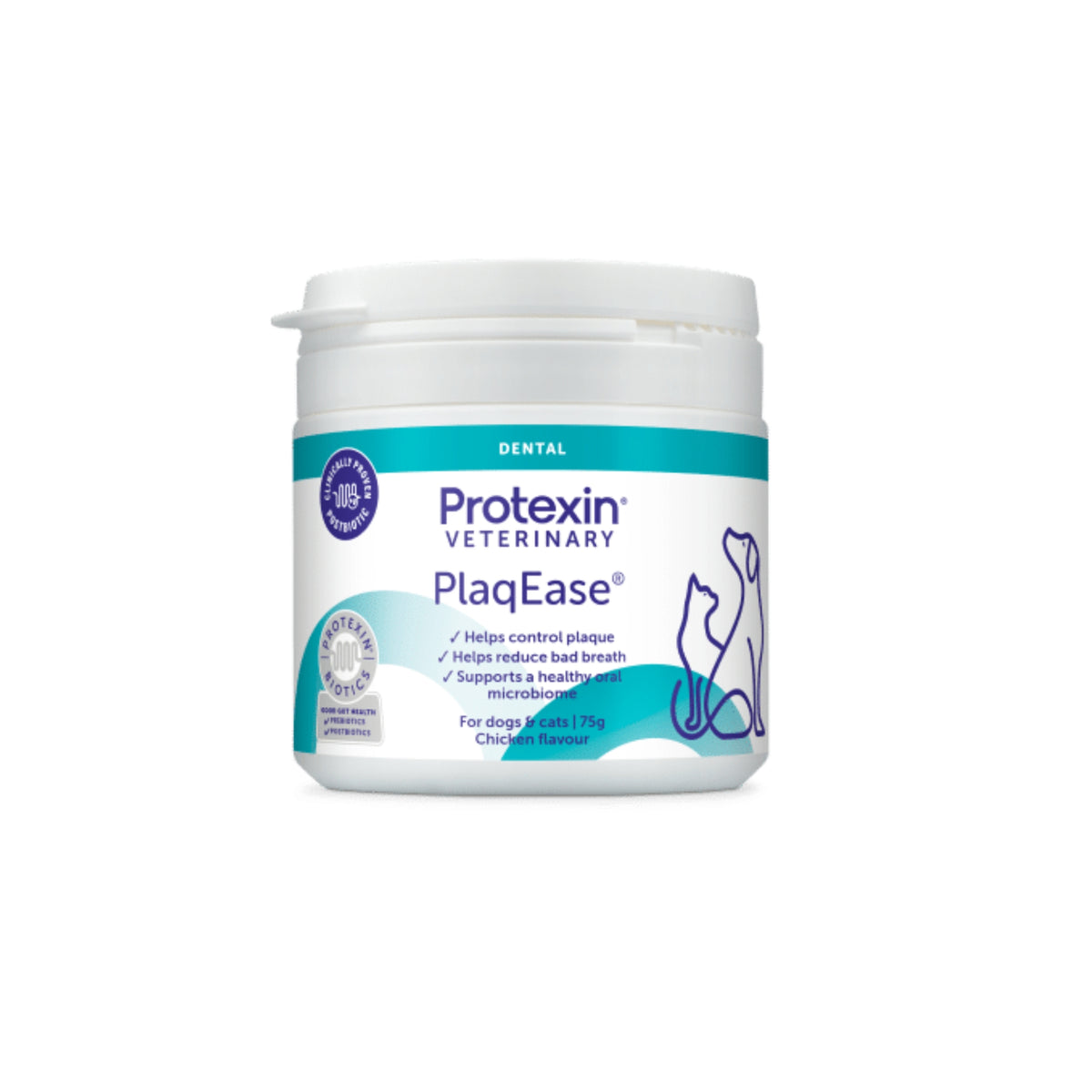 Protexin PlaqEase Pre & Postbiotic Dental Powder for Dogs & Cats