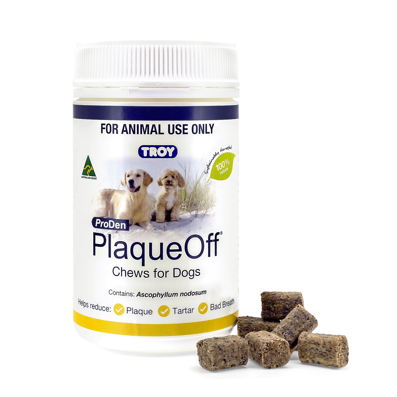 PlaqueOff Chews for Dogs - 100 chews