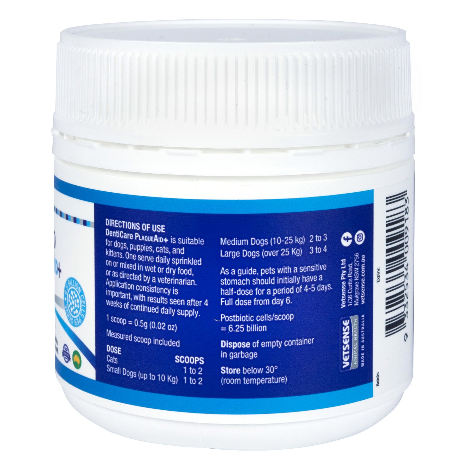 Vetsense DentiCare PlaqueAid+ Powder for Dogs & Cats