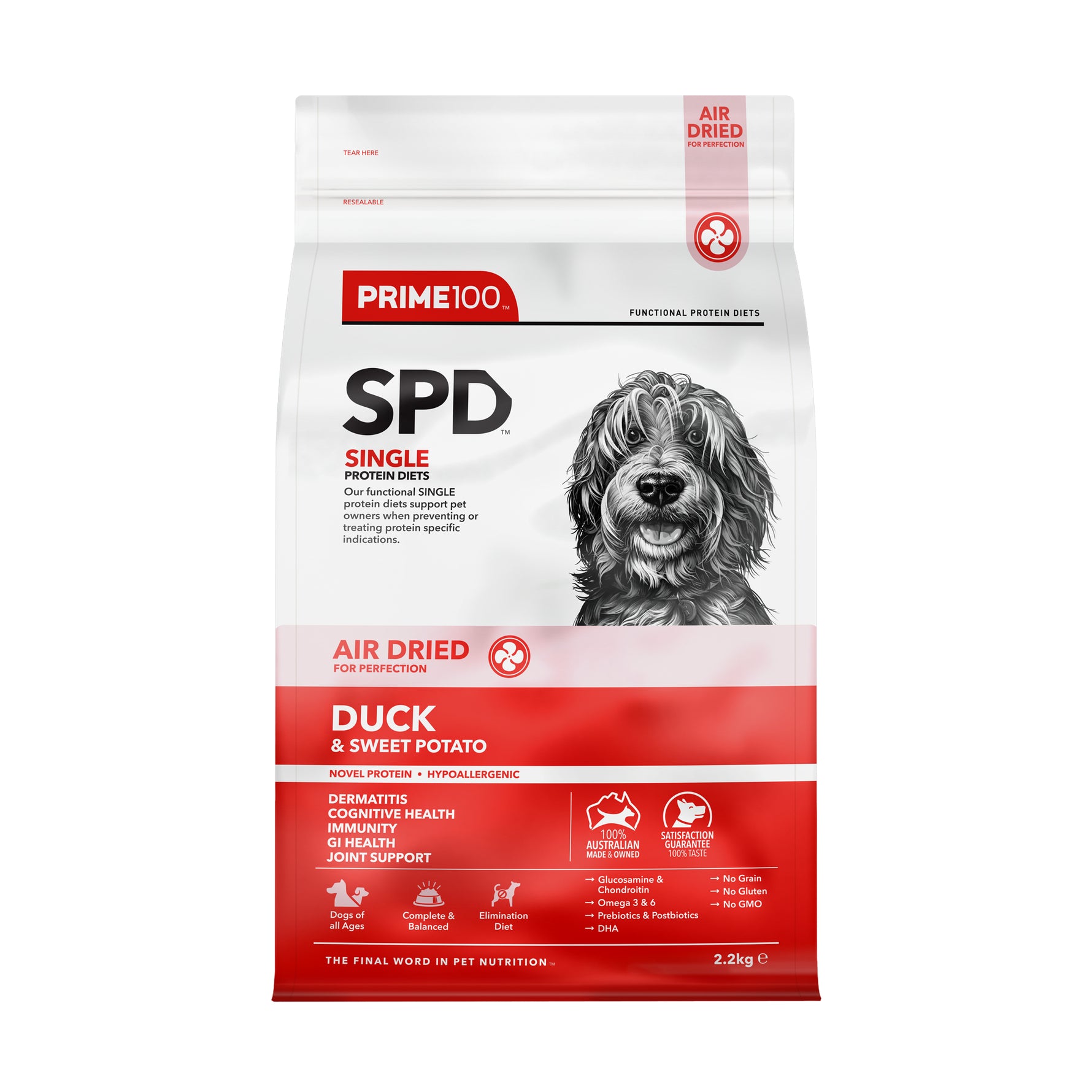 Prime100 SPD Air Dried Duck & Sweet Potato