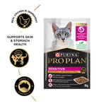 PRO PLAN Adult Sensitive Chicken in Gravy Wet Cat Food Pouches 85g x 12