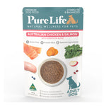 Pure Life Australian Chicken & Salmon Paté Adult Wet Dog Food 90g x 12