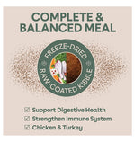 Pure Life Freeze-Dried Raw-Coated Kibble Chicken & Turkey for Adult Dogs