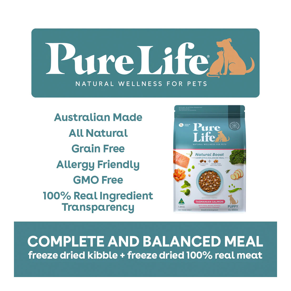 Pure Life Tasmanian Salmon for Puppies