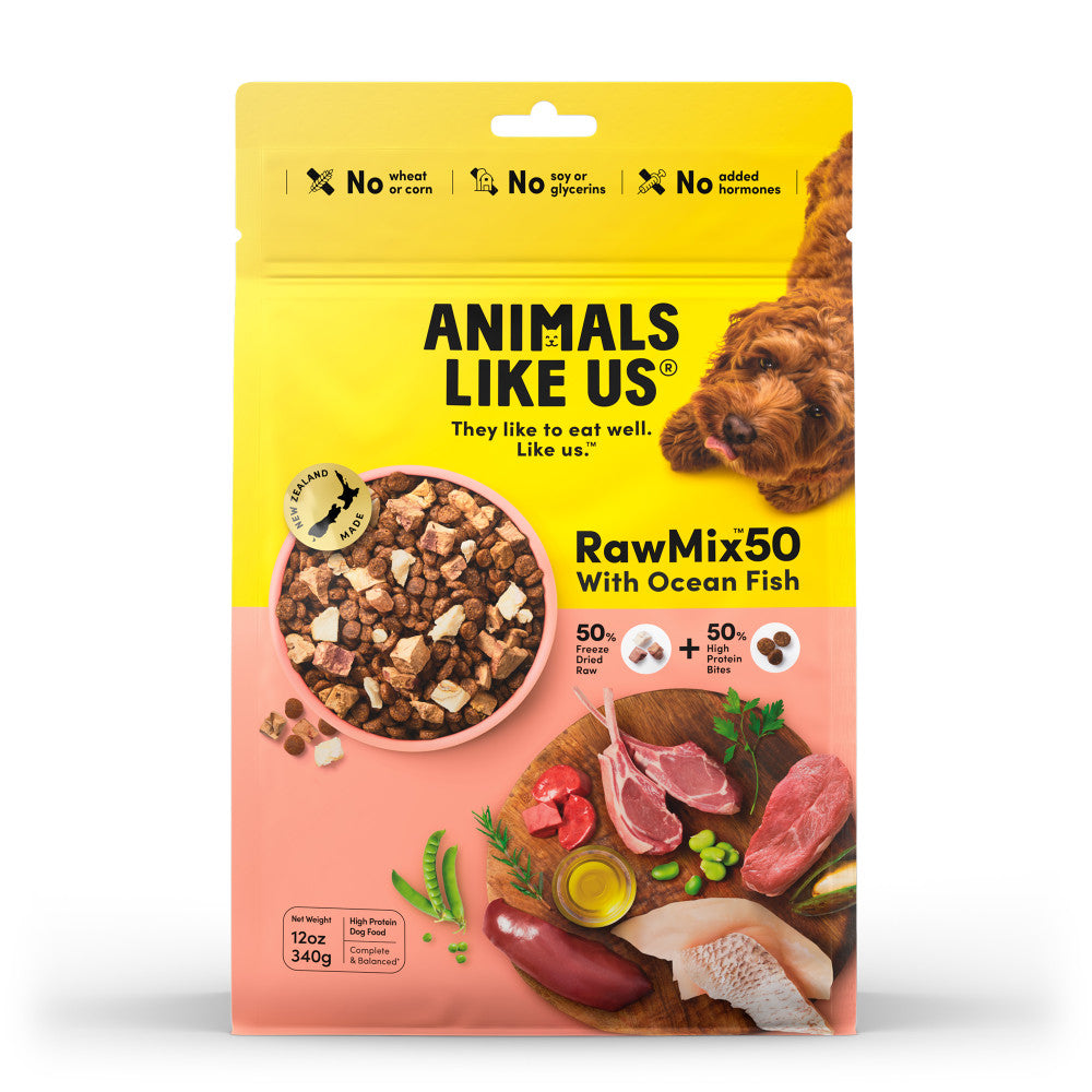 Animals Like Us RawMix50 with Ocean Fish Dry Dog Food