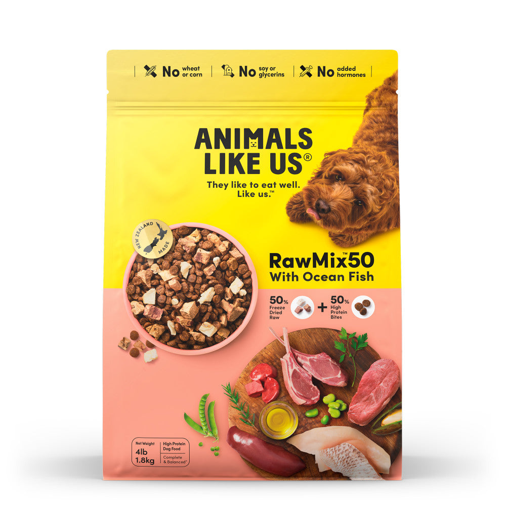 Animals Like Us RawMix50 with Ocean Fish Dry Dog Food