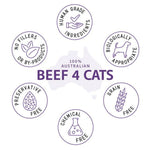 Raw4Paws Beef Raw Diet for Cats (Frozen - Pickup Only)