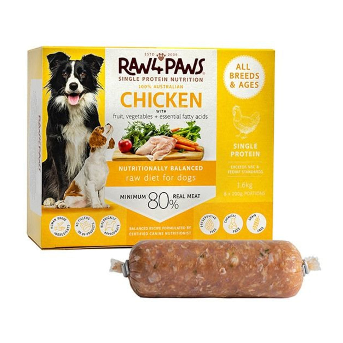 Raw4Paws Chicken Raw Diet for Dogs (Frozen - Pickup Only)