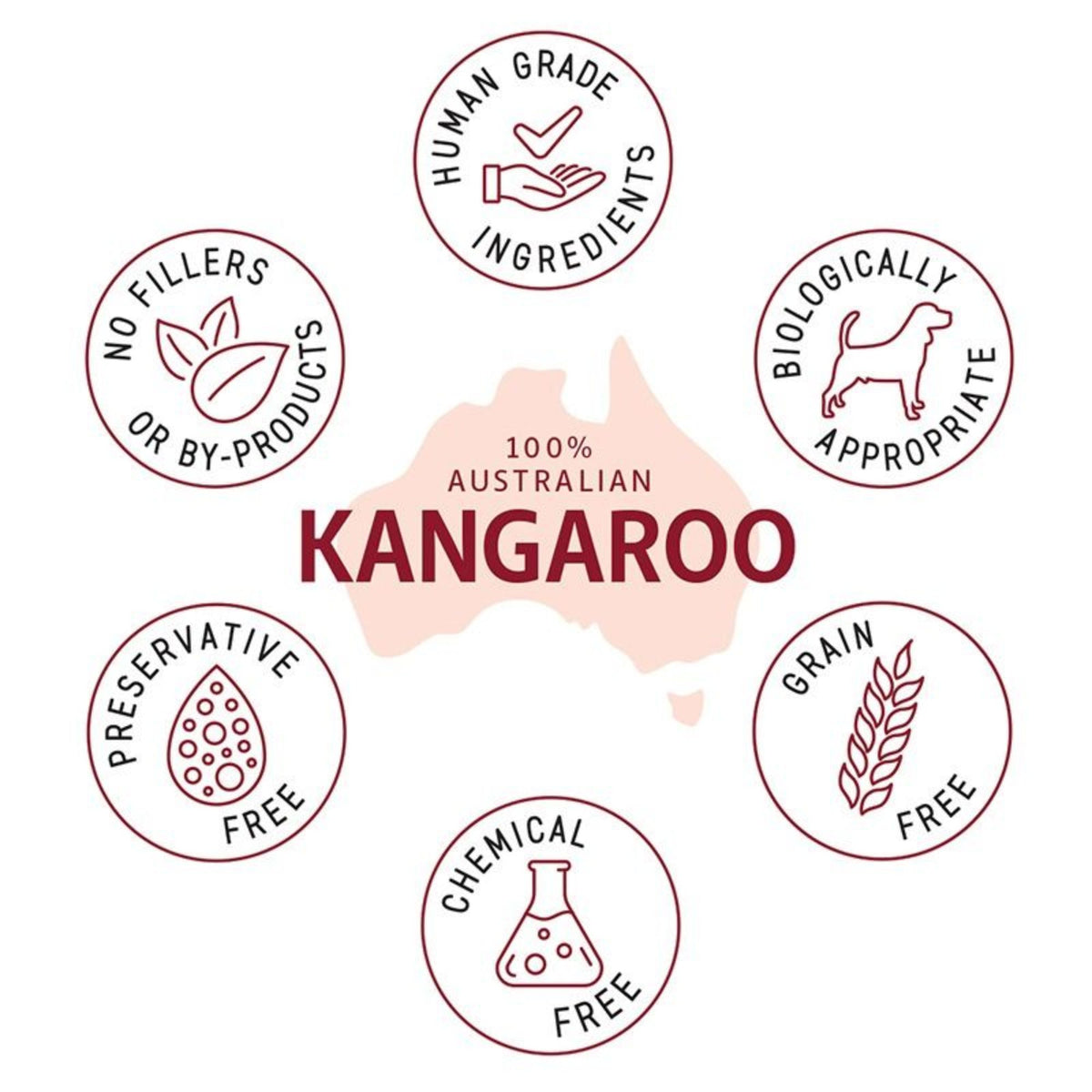 Raw4Paws Kangaroo Raw Diet for Dogs (Frozen - Pickup Only)