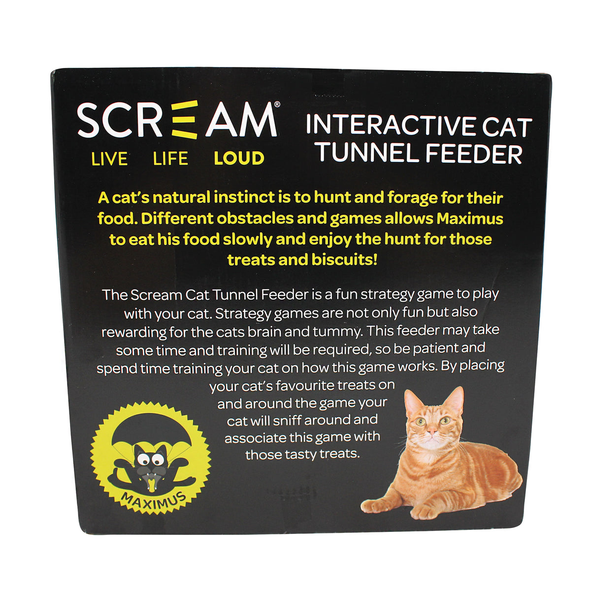 Scream Interactive Cat Tunnel Feeder