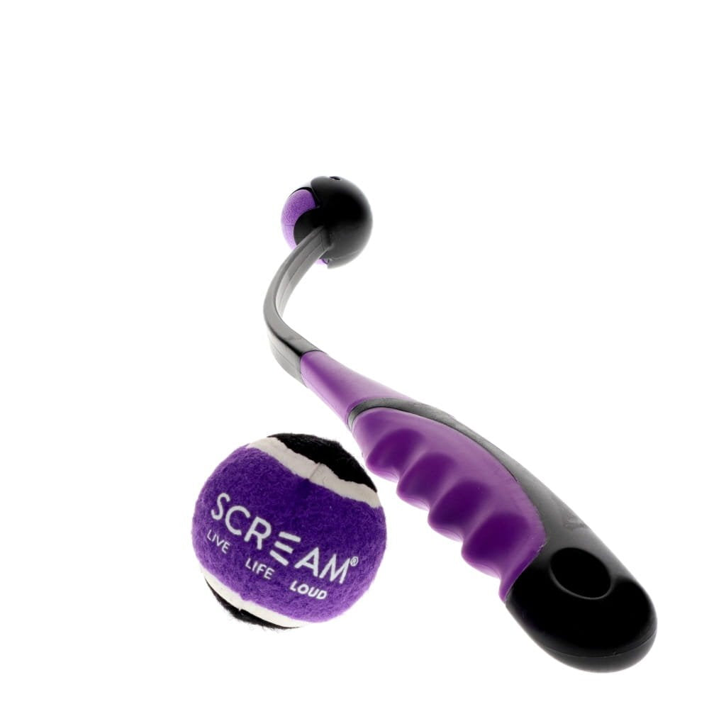 Scream Deluxe Grip Ball Launcher Fetch Pack