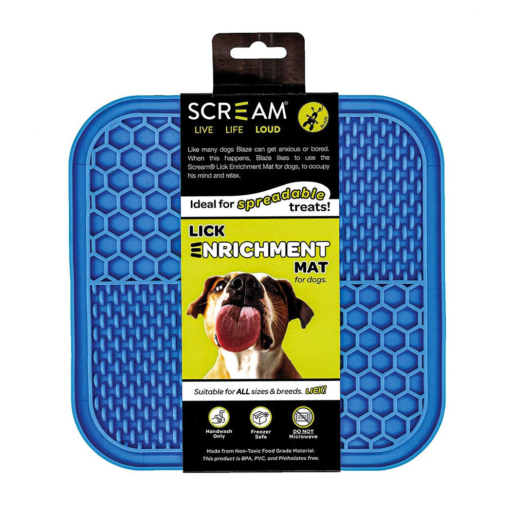 Scream Lick Enrichment Mat Non Skid Base - Square